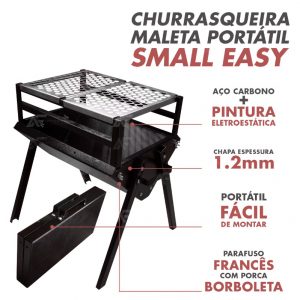 Churrasqueira Maleta Portátil Small Easy