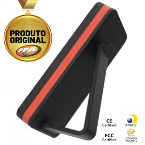 Alternative view of Controle Remoto De Portão Zap 4 Botões 433mhz Preto e Laranja