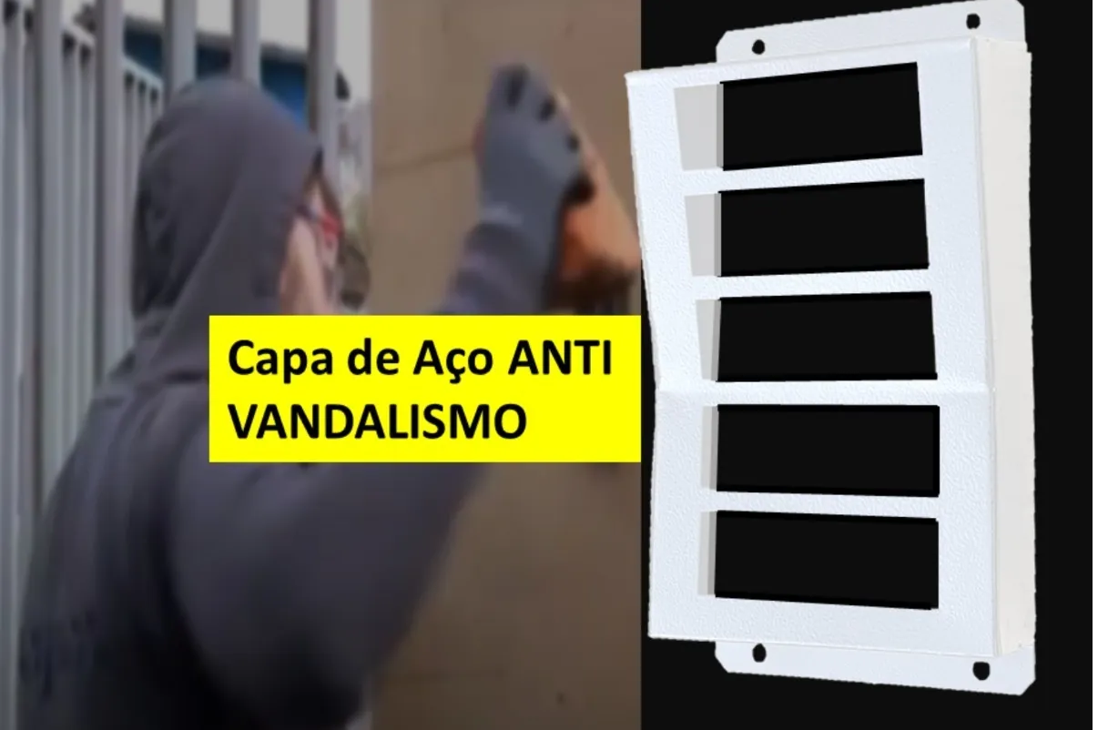 Protetor para interfone externo Grade Porteiro Eletrônico - Imagem 6