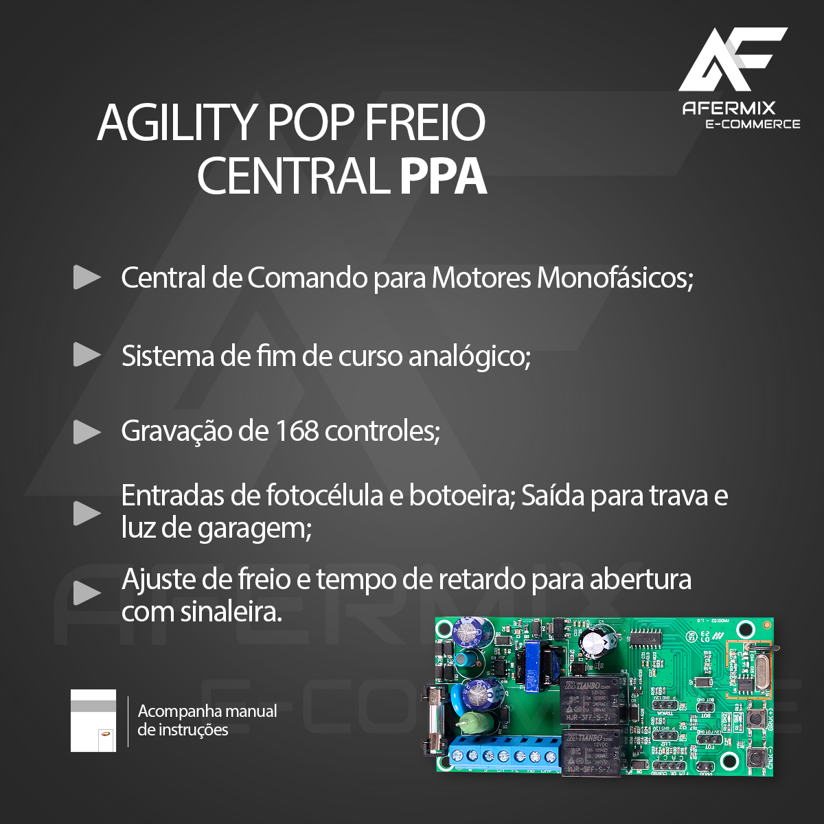 Central de Comando Agility POP Freio Bivolt PPA - Imagem 3