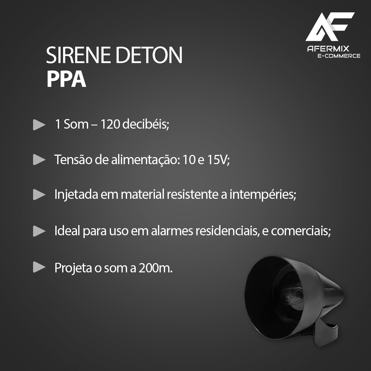 Sirene Com Som Para Alarmes e Cercas - Imagem 3