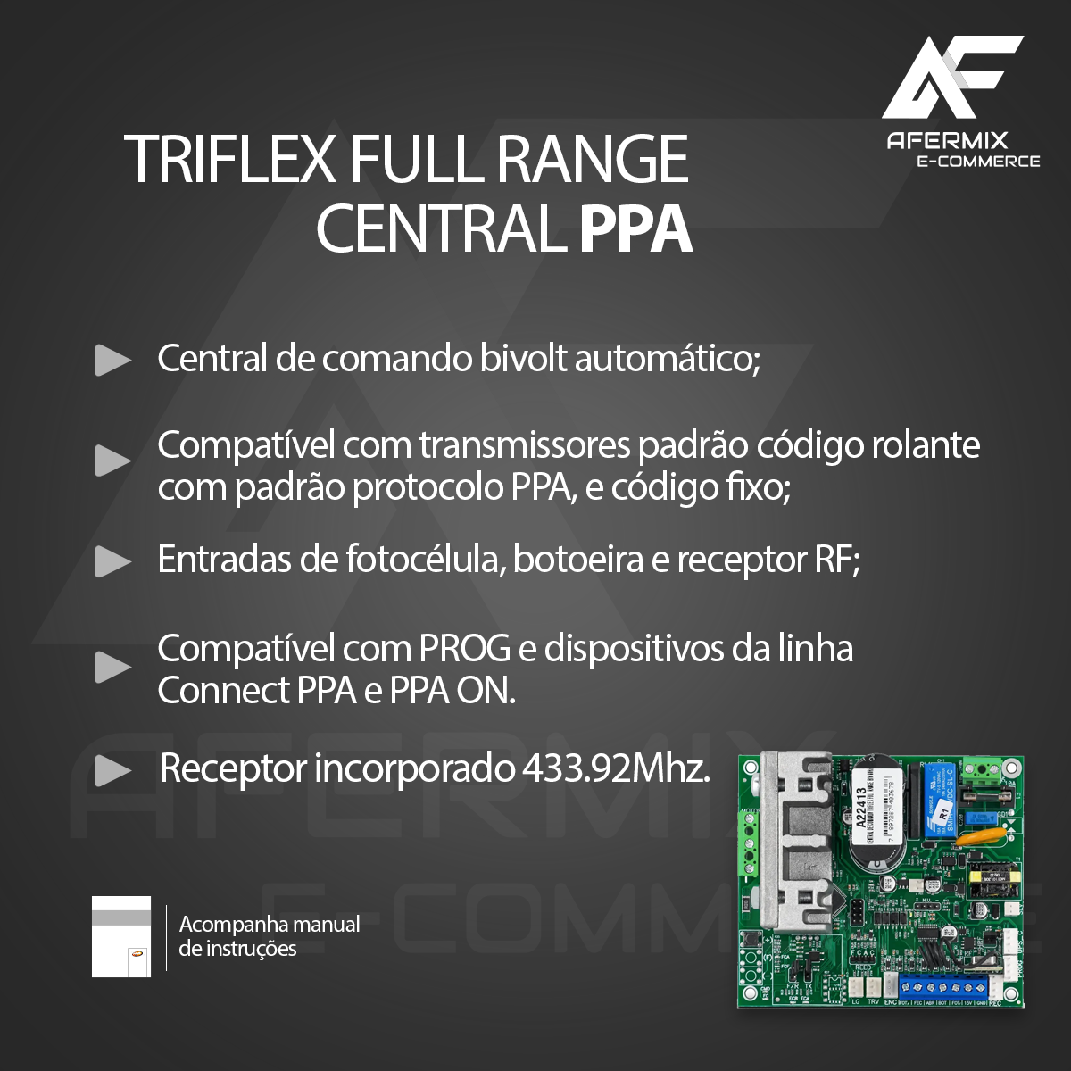 Central De Comando Triflex Full Range Bivolt PPA - Imagem 3
