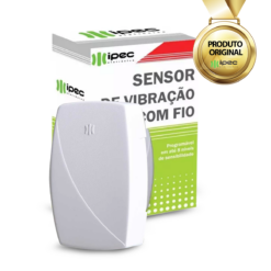 Sensor De Vibração e Impacto Com Fio de 8 Níveis de Sensibilidade IPEC