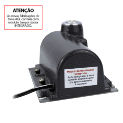 Kit Trava Eletromagnética + Módulo Temporizador AGL - Imagem 5