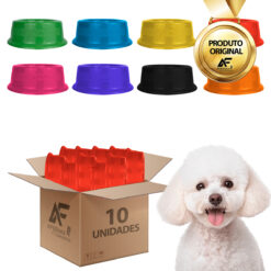 Comedouro Bebedouro Cães e Gatos 550ml Várias Cores