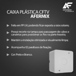 Alternative view of Kit 6 Caixas Proteção Instalação CFTV 9×5,5cm