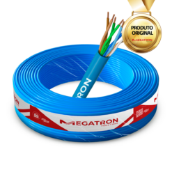 Cabo De Rede 100% Cobre Cat5e U/utp Megatron Rolo 100m