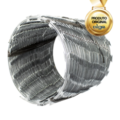 Concertina 30cm P/ Muro Clipada Espiral Rolo 10m