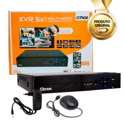 DVR 16 Canais 5x1 Full HD Citrox Detecção Facial 127V/220V PPA