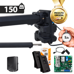 Kit Automatizador Pivotante Home Jetflex Super 1 Folha 150kg PPA