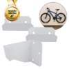 Suporte de Parede para Bicicleta com Base de Pneus