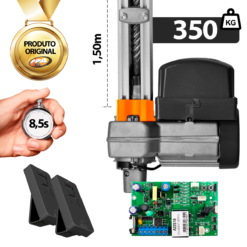 Kit Automatizador Portão Basculante Potenza Legero 1/3hp 350kg Trilho 1,5m PPA