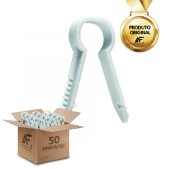 Kit 50un de Fixadores Plástico P/ Cabos e Fios 6mm