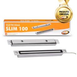 Kit Completo Fechadura Eletromagnética Slim Portas 100kg PPA