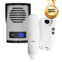 Porteiro Eletrônico P10-S Bivolt Cinza + Monofone AGL
