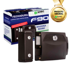 Fechadura Trava Elétrica IPEC Abertura Interna para Portão