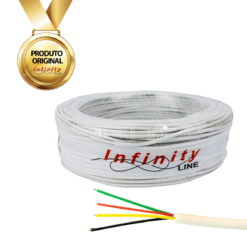 Cabo De Alarme 4 Vias Rolo com 100 metros