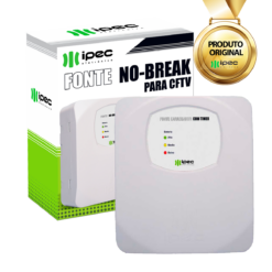 Fonte Nobreak para CFTV 2A 127V/220V Branca IPEC