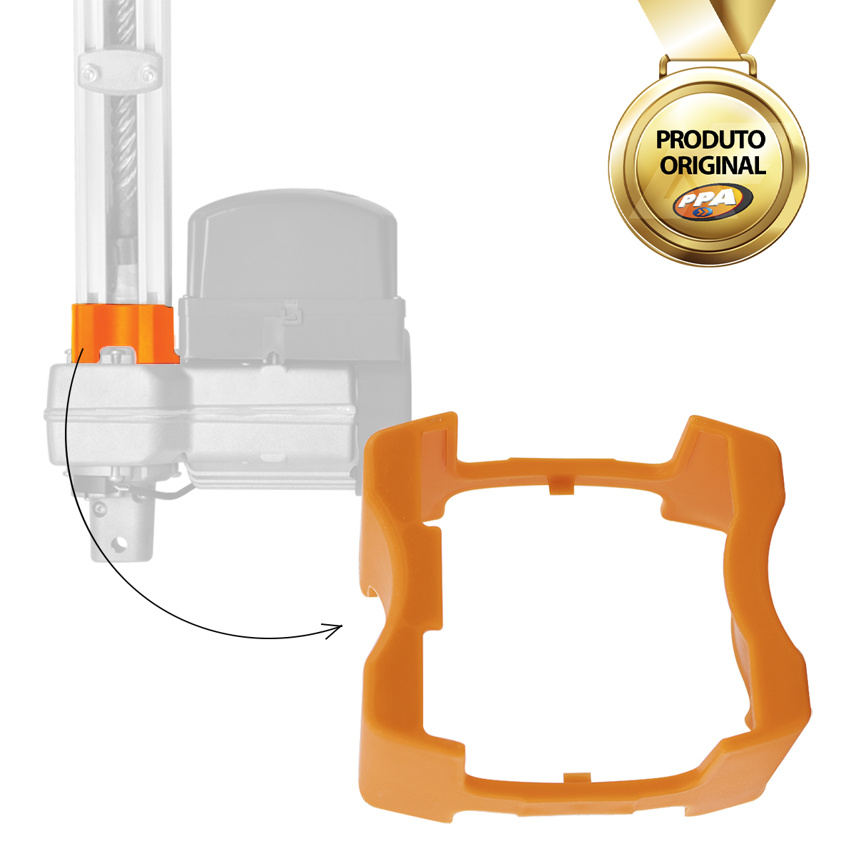 Tampa do Trilho Basculante Laranja PPA