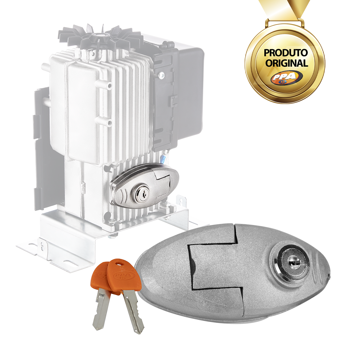 Alavanca Destravamento Motor Deslizante Eurus Steel com 2 Chave PPA