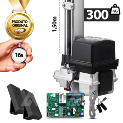 Kit Completo Motor Portão BV Home 300Kg Residencial PPA