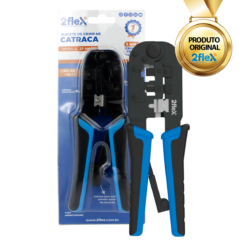 Alicate De Crimpar 3 Em 1 6/8 Pino Com Catraca 2Flex