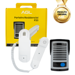 Porteiro Eletrônico P20 Cinza Bivolt AGL