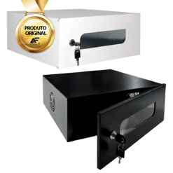 Caixa Metálica Horizontal P/ Dvr Tampa Acrílico