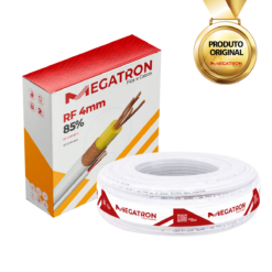 Cabo Coaxial Câmeras De Segurança 4mm Bipolar 85% 100m