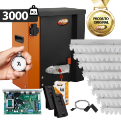 Kit Motor de Portão Eletrônico Deslizante Brutale 3t Jetflex PPA