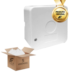 Kit 5 Caixas Proteção Instalação CFTV 9x5,5cm