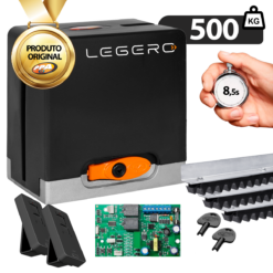Kit Automatizador Dz Hub Legero 500kg + 3m Cremalheira PPA