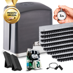 Kit Automatizador Deslizante Rio 800kg Jetflex + 8m Cremalheira PPA