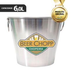 Balde De Gelo 6L P/ Latas e Garrafas Várias Cores