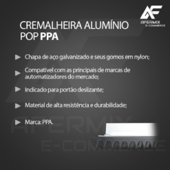 Alternative view of Barra De Cremalheira Aço Para Portões Deslizantes PPA