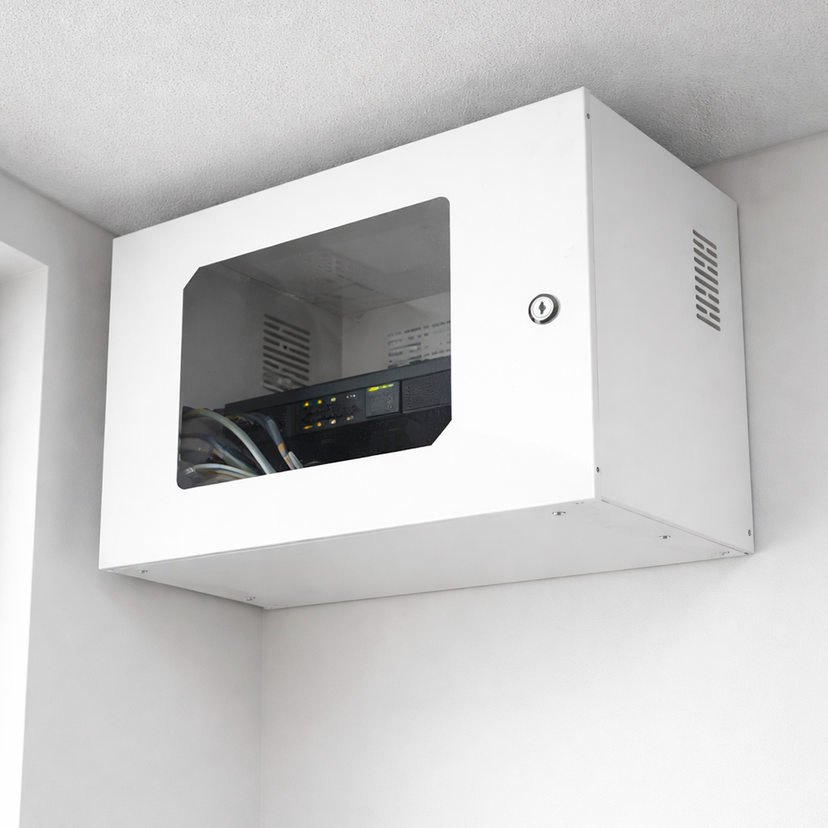Caixa Rack Metálica 350mm Com Chaves Para DVR - Imagem 20