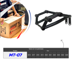 Protetor de Carenagem Mt-07 Yamaha Preto Fosco Stunt Race