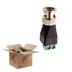 Kit 10 Conectores BNC Macho Borne para Câmeras CFTV