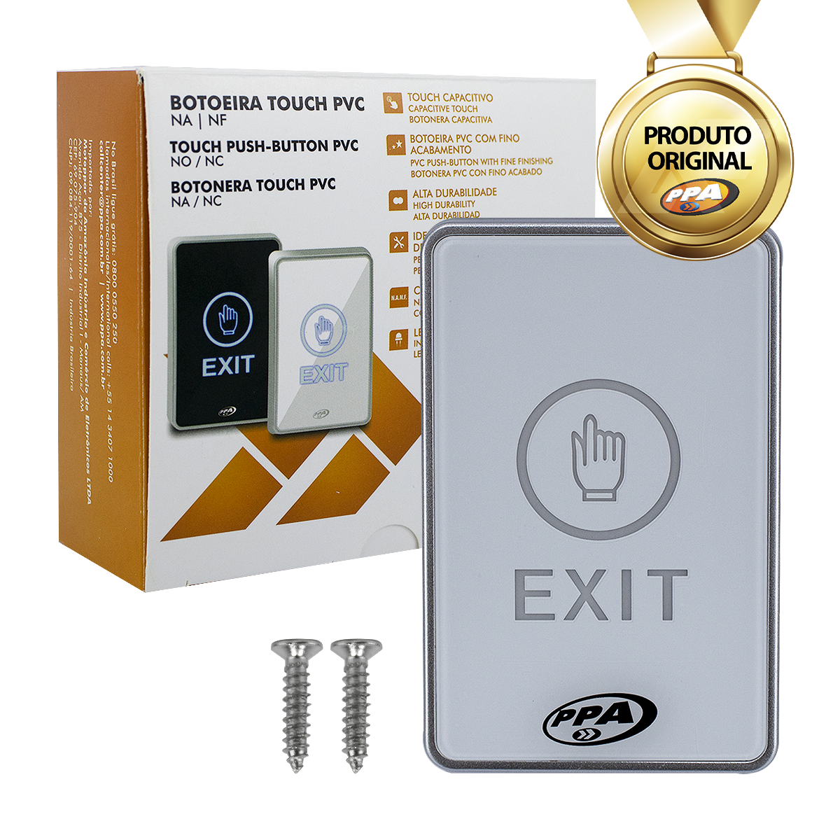 Botoeira de Plástico Touch Branca Citrox