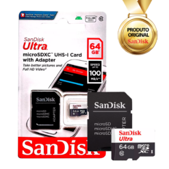 Alternative view of Cartão de Memória Micro SD 64GB Sandisk