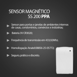 Alternative view of Sensor Magnético Sem Fio SS-200