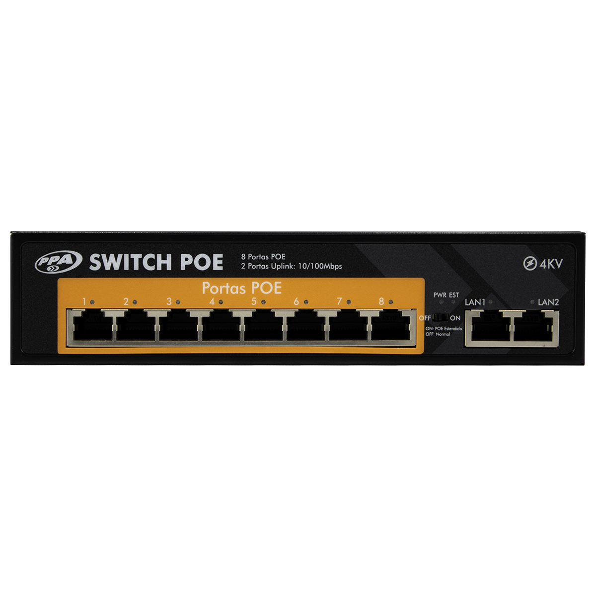Switch Poe de 8 Portas 120W PPA - Imagem 6