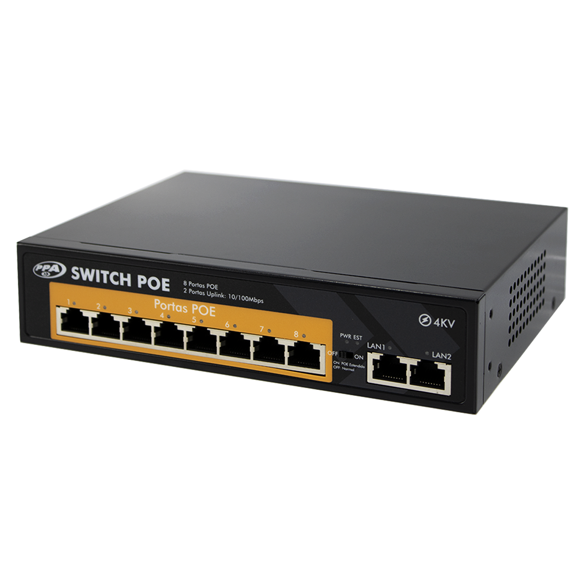 Switch Poe de 8 Portas 120W PPA - Imagem 7