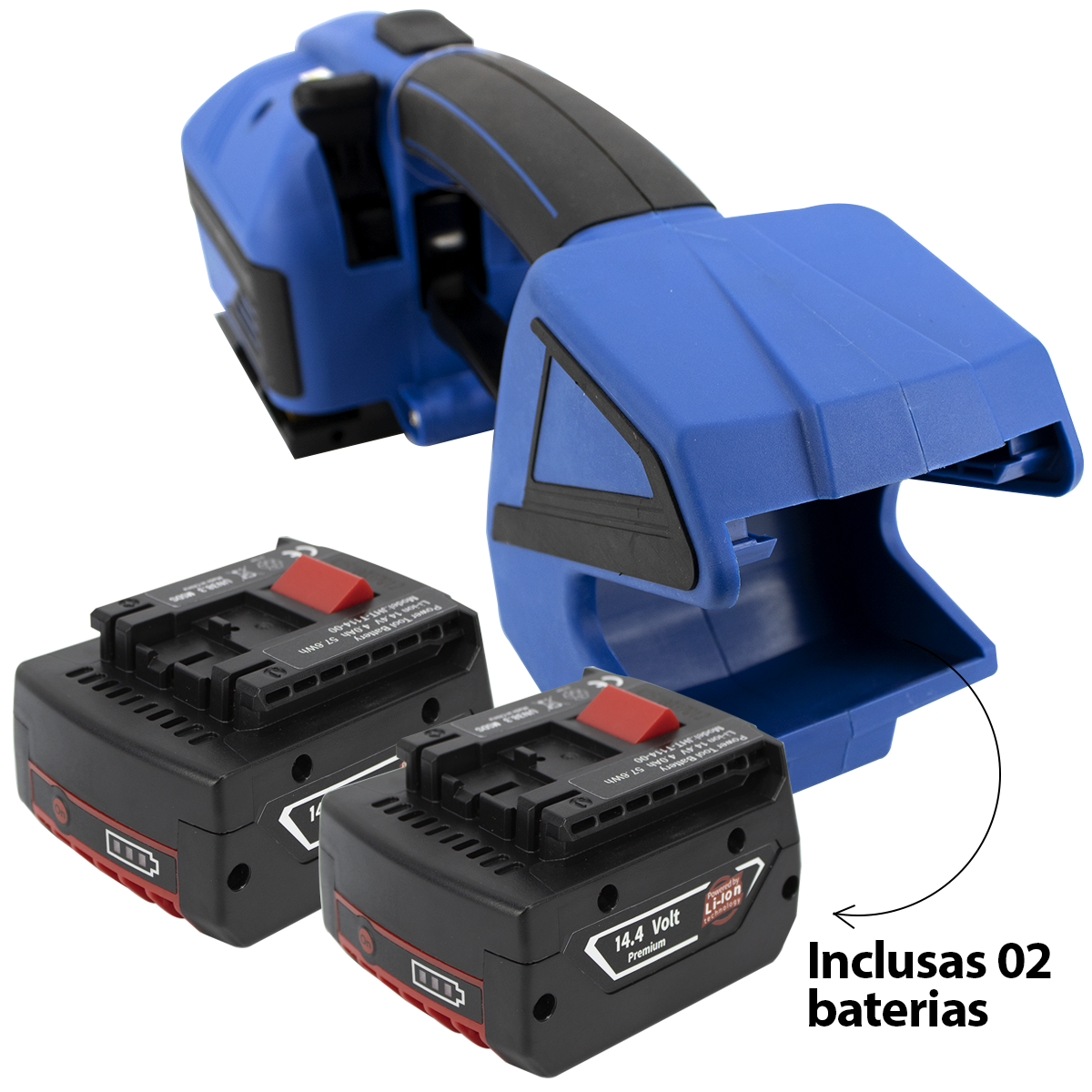 Arqueadora Azul V2 Para Fita Plástica Pet + 1 Bateria - Imagem 3