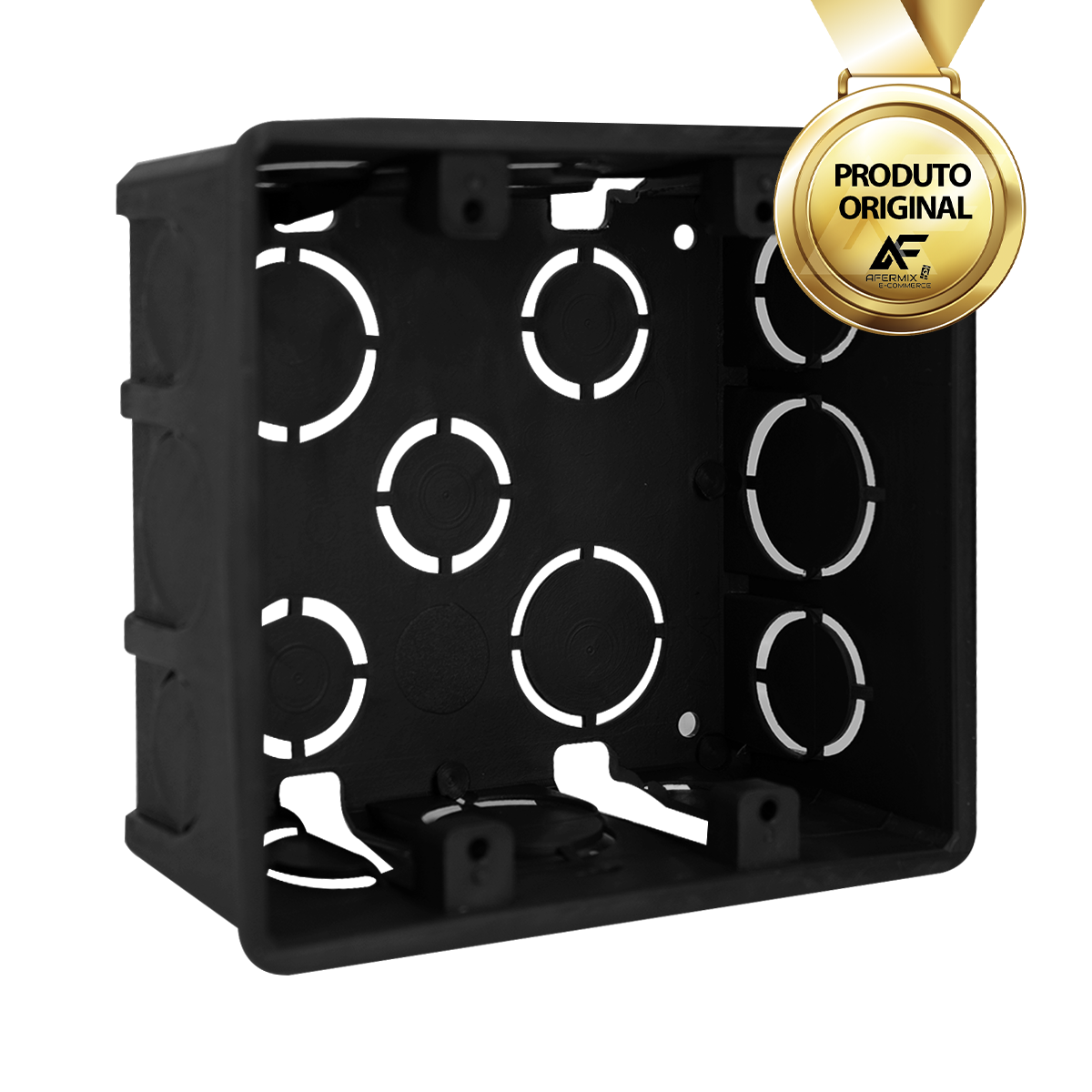 Kit de Caixas De Embutir 4x4 Preta