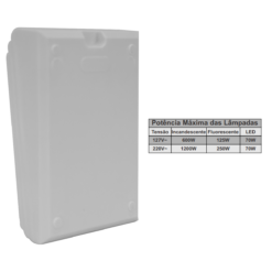 Sensor De Iluminação De Sobrepor Branco Ipec - Imagem 5