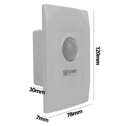 Sensor De Iluminação De Embutir Branco Ipec - Imagem 4