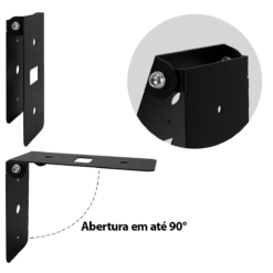 Suporte P/ Leitor Reconhecimento Facial Articulável Preto - Imagem 8