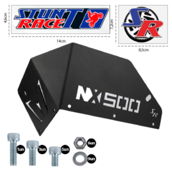 Protetor de Carter NX 500 Preto Fosco Esportivo Stunt Race - Imagem 3