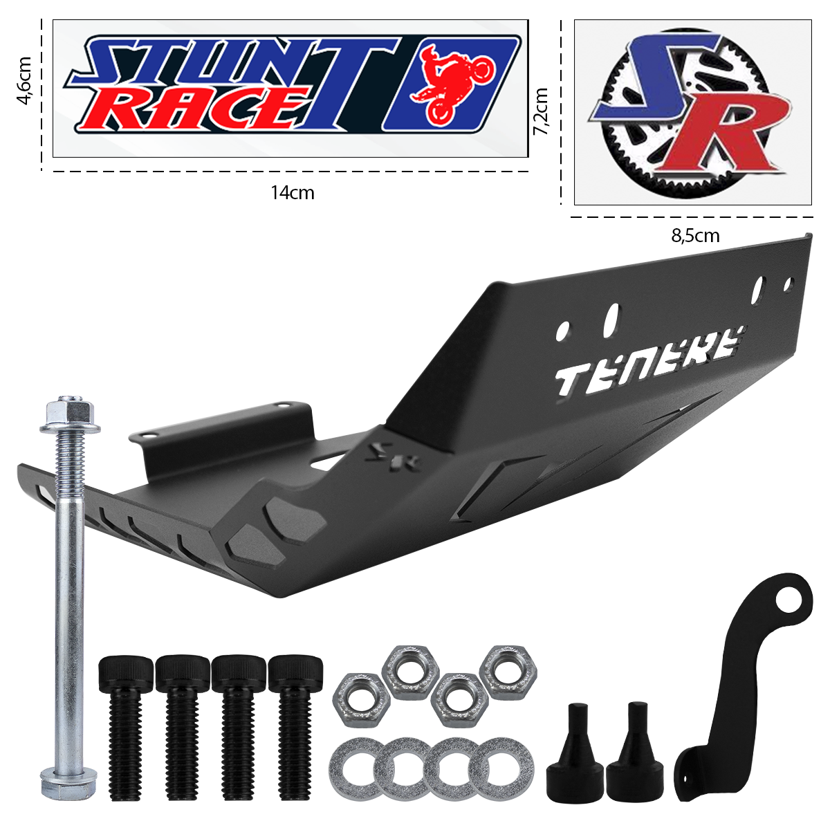 Protetor de Carter Tenere 250 Preto Esportivo Stunt Race - Imagem 3